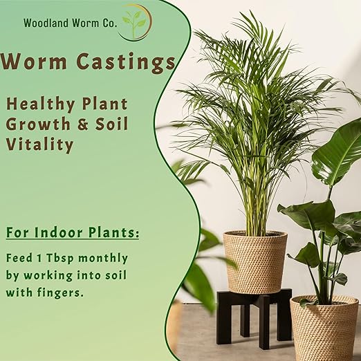 Earth Worm Castings for Plants 5 LB - Soil Amendment and Natural Fertilizer for Gardening, Vegetables, Lawns and Indoor Plants - Odor-Free, All-Natural