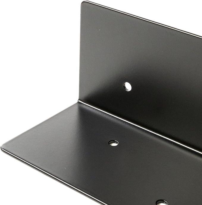 Sherfire Raised Garden Bed Corner Brackets - Set of 4, 15 x 3 x 3 in, for 20-24 in Bed - Black, Weather Resistant, Heavy-Duty Rustproof Steel - Includes 48 Matching Screws and 2 Wire Frog Plant Ties