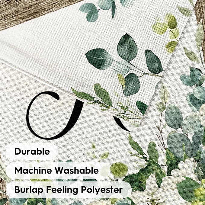 AVOIN colorlife Initial Letter H Monogram Garden Flag 12x18 Inch Double Sided Outside, Spring Floral Family Last Name Yard Decoration