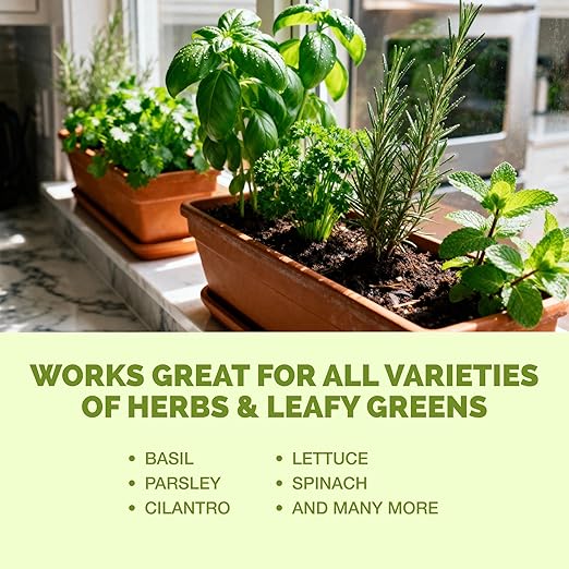 Herb Plant Food – Liquid Fertilizer for All Edible Herbs, Supports Faster Growth, Lush Leaves & Better Flavor, 8 oz