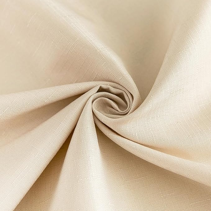 Outdoor Tablecloth Wrinkle-Free Stain Resistant Waterproof Polyester Fabric Table Cover with Zipper Umbrella Hole for Picnic/Party/Dinner/Patio Garden(60inch Round,Zippered,Nature)