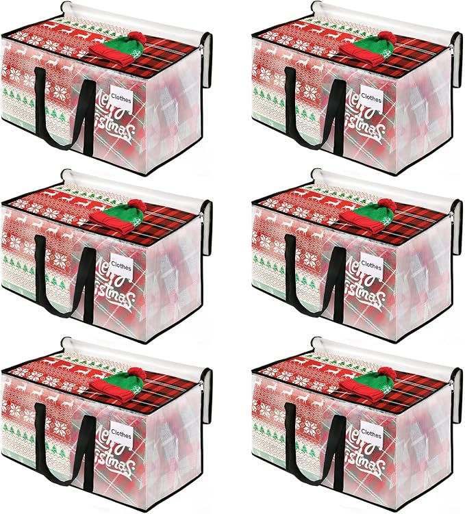 BlissTotes Moving Bags, 125L 6-Pack Storage Bags, Moving Boxes