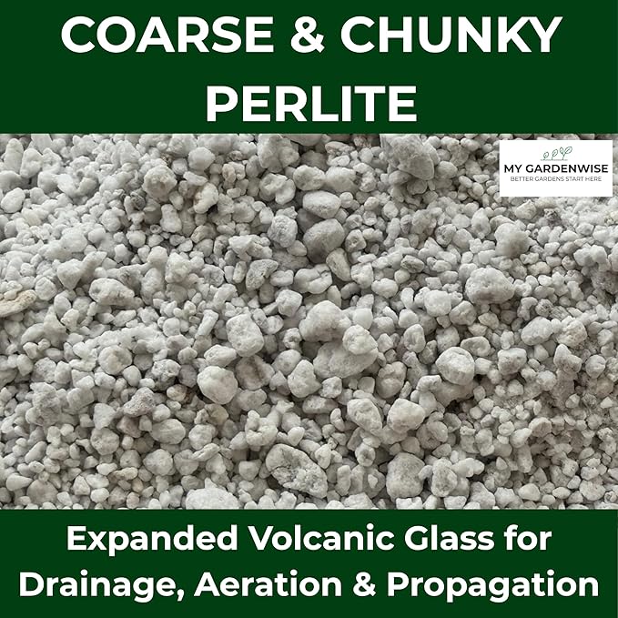GARDENWISE Perlite for Plants, Coarse and Chunky Horticultural Perlite, Organic Perlite for Gardening Indoor & Outdoor, Perlite Bulk Bag, Made in USA (20 quarts)