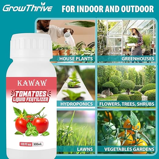 10oz Organic Probiotic Tomato Fertilizer - Microbial Vegetable Nutrient Solution for Strong Roots, Green Leaves & High Yield - 1:400 Concentrate