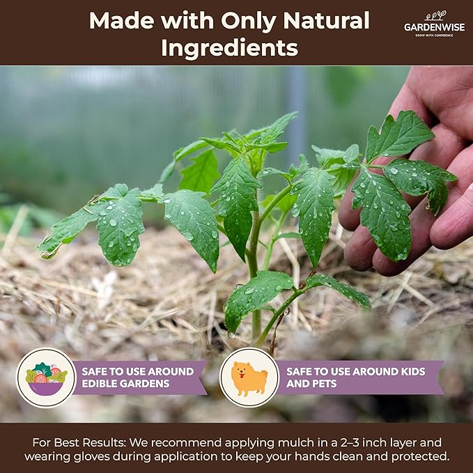 GARDENWISE Premium Organic Wood Mulch for Gardens, Landscaping, Potted Plants, and Vegetable Gardens (0.7 CF - 20 L - 21 QTS)