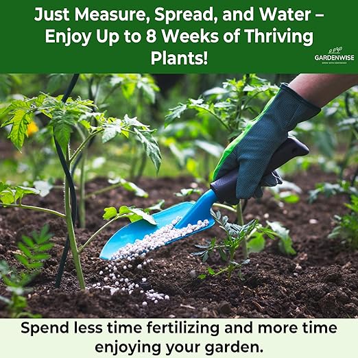 Gardenwise 13-13-13 Slow Release Granular Fertilizer – All Purpose Plant Food 13 13 13 for Outdoor Grass, Vegetables, Roses, Flowers, Shrubs, Trees. Lawns, Gardens, Potted Plants (2 quarts)