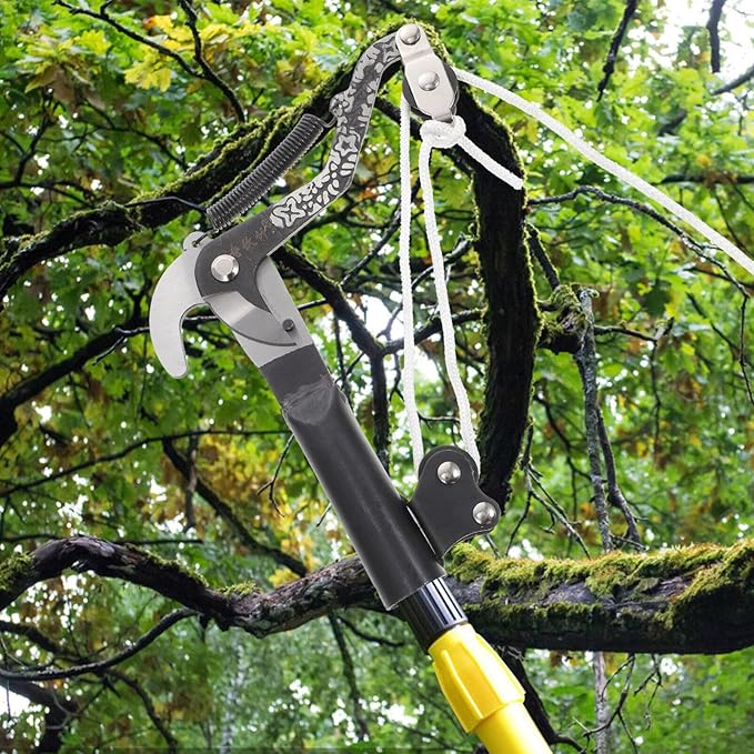 Scicalife Gardening Pruning Shears Labor-Saving Trimming Scissors Rust-Resistant Durable 7.87In Handheld Garden Tool for Shrubs Trees Flowers