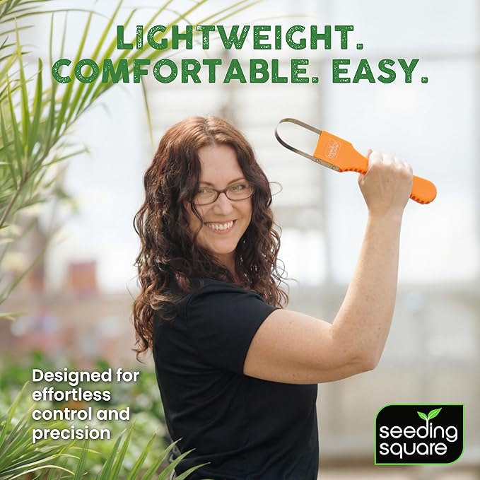 Seeding Square Sneaky Weeder Handheld Gardening Tool for Precise Weeding | Ergonomic, Lightweight, and Durable Manual Weeder for Vegetable Gardens and Flower Beds
