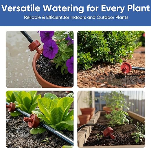 2 GPH Pressure Compensating Drippers: 25 Pack Drip Irrigation Spot Watering Emitters Constant Flow Drip Heads Drip Irrigation Parts for Drip Irrigation System