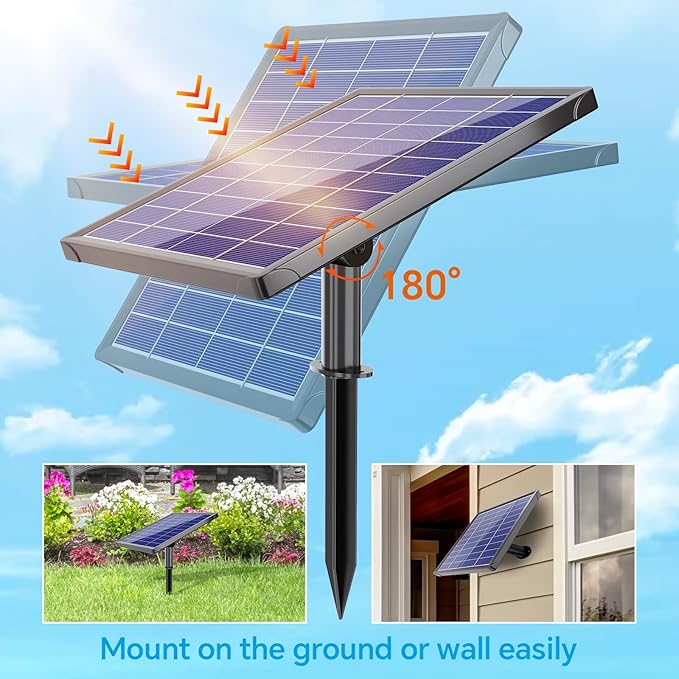 Antfraer Solar Fountain Pump 7W, Solar Water fountain for Bird Bath with Dry-Run Protection, Double-Layer Nozzles & 5Ft PVC Tubing for Bird Bath Small Pond Waterfall DIY Features