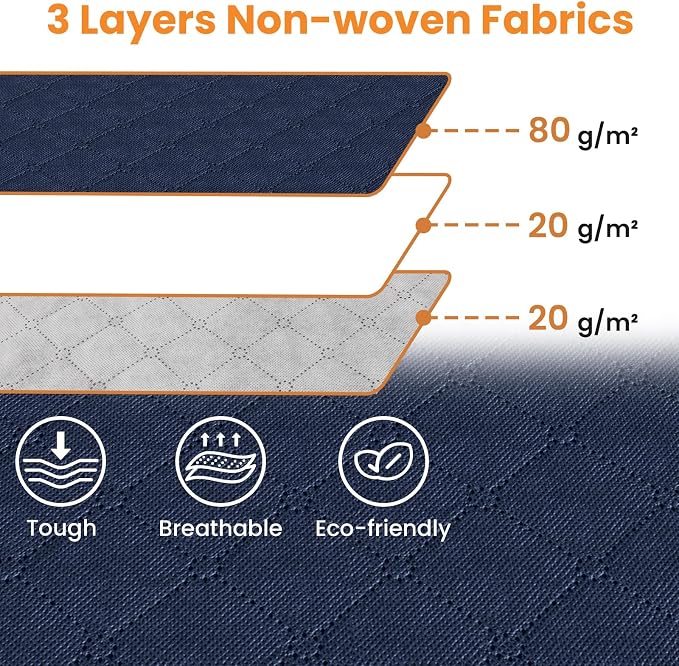 Fab totes 90L Clothes Storage, Foldable Thick Fabric Blanket Storage Bags