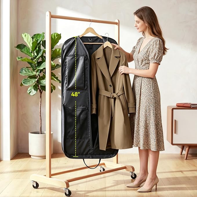 BALEINE Garment Bags for Travel, Water Resistant Carry on Suit Bag