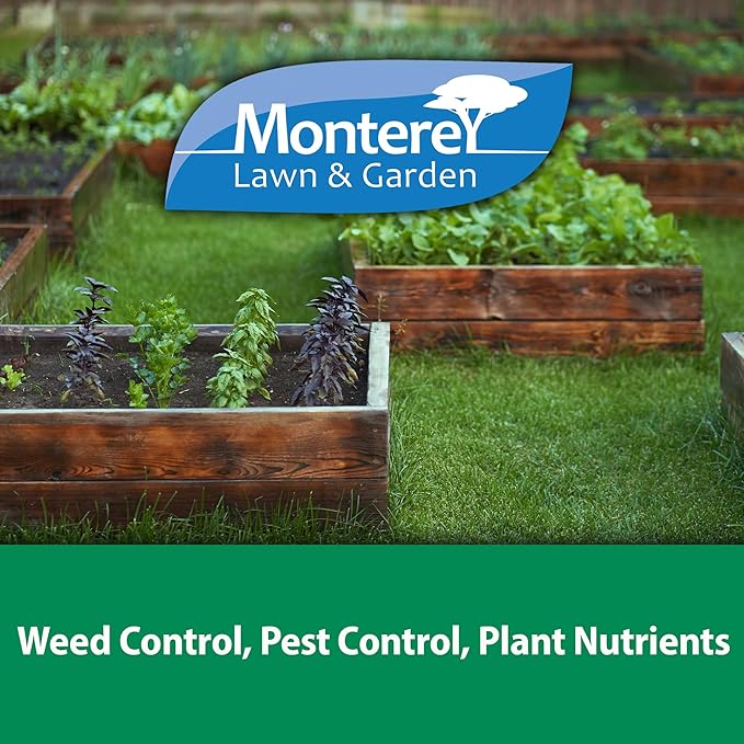 Monterey Neem Oil RTU – 32oz Fungicide/Insecticide/Miticide – Controls Black Spot, Powdery Mildew, Rust, Spider Mites, Aphids, and More – Bunded with Garden Measure Spoon