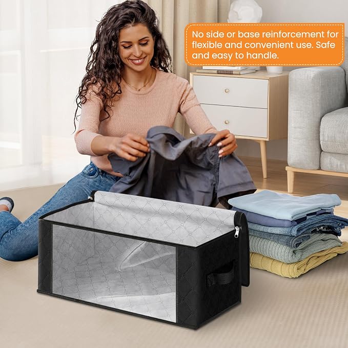 Fab totes 35L Closet Organizers, Foldable Under Bed Storage Containers