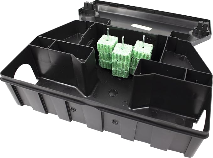 Victor Refillable Rodent Bait Station - XL Rodenticide Bait Station - Also Holds Rat Traps - Indoor and Outdoor Use - M901RB - Poison and Kill Rats