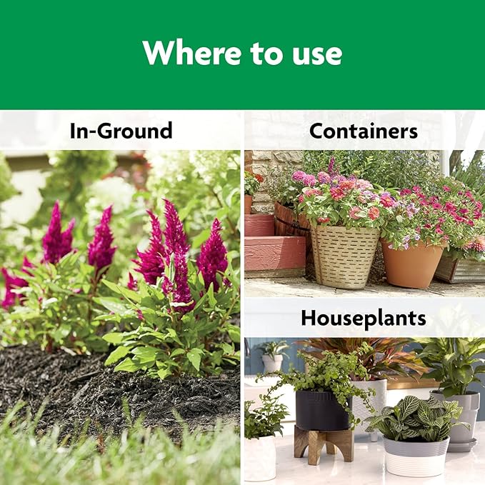 Miracle-Gro Shake 'N Feed All Purpose Plant Food - Outdoor and Indoor Plant Food for In-Ground and Containers, Feeds for up to 3 Months, 8 lbs.