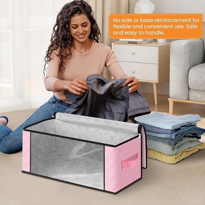 Fab totes 35L Closet Organizers, Foldable Under Bed Storage Containers