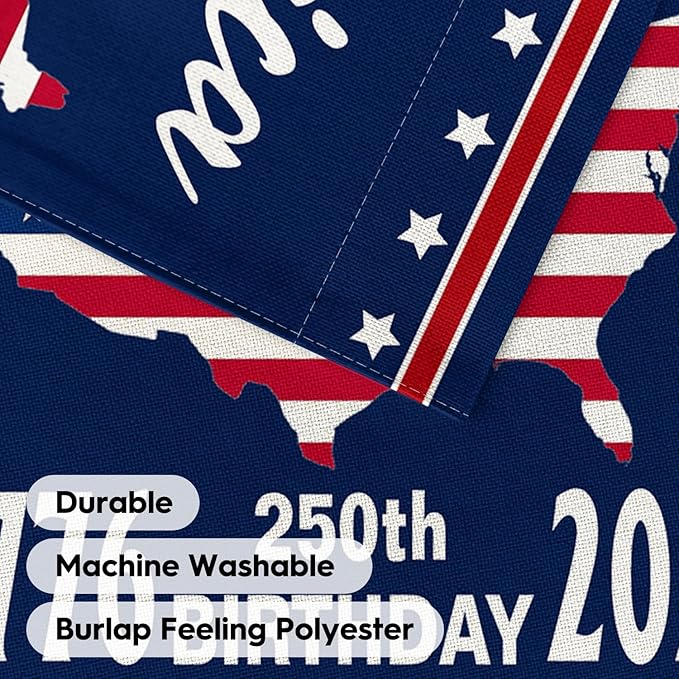 AVOIN colorlife 1776-2026 America 250th Anniversary Patriotic Garden Flag 12x18 Inch Double Sided Outside, 4th of July American 250 Years Yard Outdoor Decoration