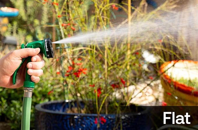 Rain Bird C06505 Pistol Grip Rear Trigger Garden Hose Nozzle, Durable Zinc Metal Body, 5-Pattern, Green