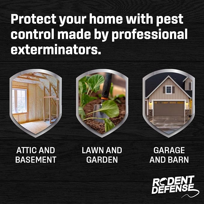 Exterminators Choice Small Animal Protection 2 Pack Rodent Repellent for Rodents, Rats Squirrels mice Nesting/Chewing-All Natural-Rats, Squirrels & Others…