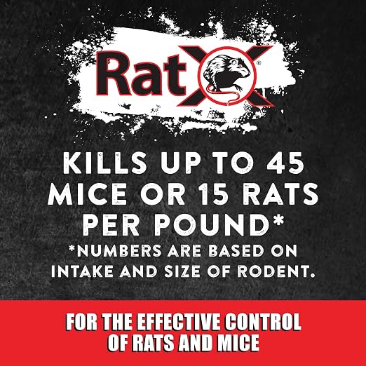 EcoClear Products 620102, RatX All-Natural Non-Toxic Humane Rat and Mouse Killer Pellets, 3 lb. Bag