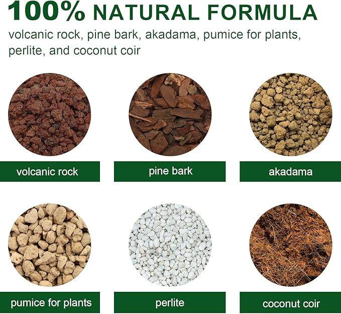 Doter Premium Bonsai Soil Mix with Enhanced Aeration & Drainage 10qt - Professional Grade Potting Soil for Bonsai Pots