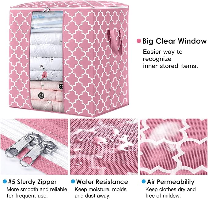 Storage Bags 2 Pack 100L Clothes Organization and Storage Containers
