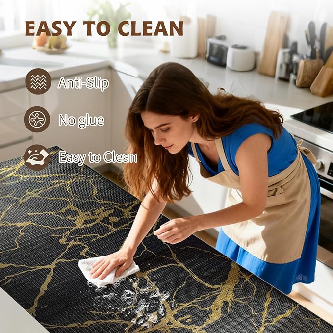 2-Layer Drawer and Shelf Liner for Kitchen Cabinet: 23.6in X 30Ft Non Slip