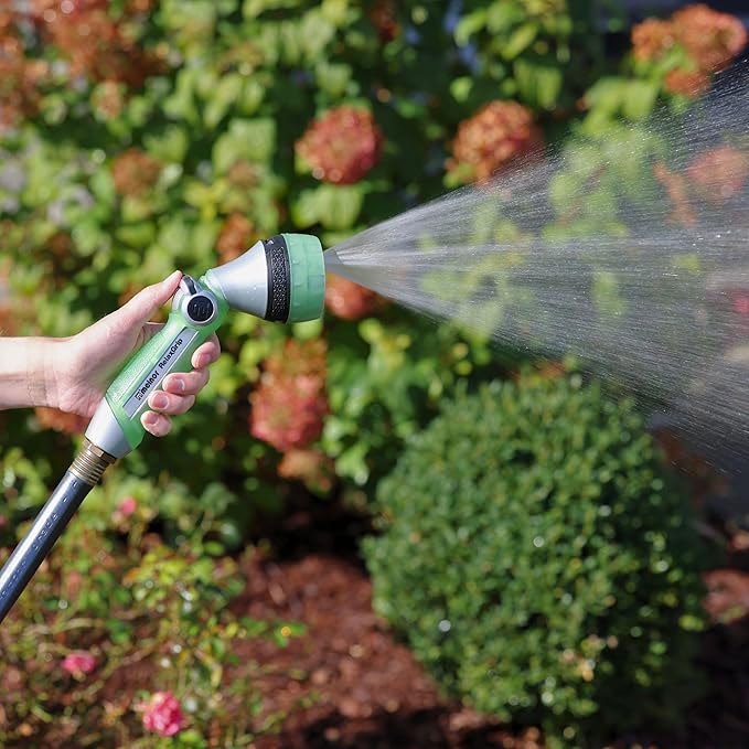 Melnor 65095-AMZ RelaxGrip Nozzle with QuickConnect Product Adapter Amazon Bundle, Metal 7-Pattern Twist