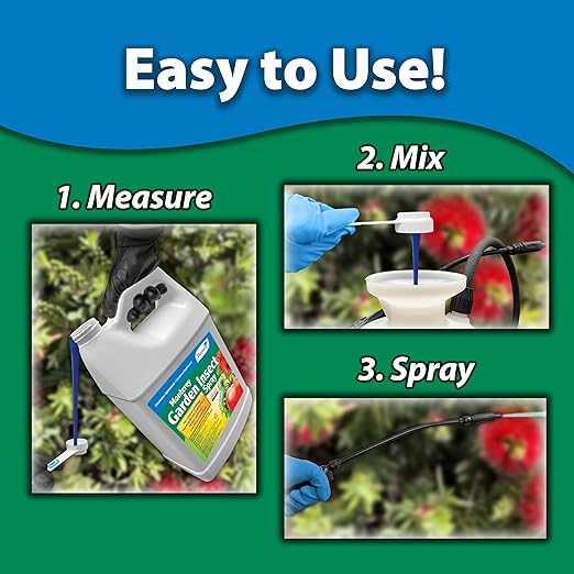 Monterey - Spinosad Insecticide - Garden Insect Spray Concentrate for Control Insects Bundled with Measuring Spoon - 1 Gallon Concentrate