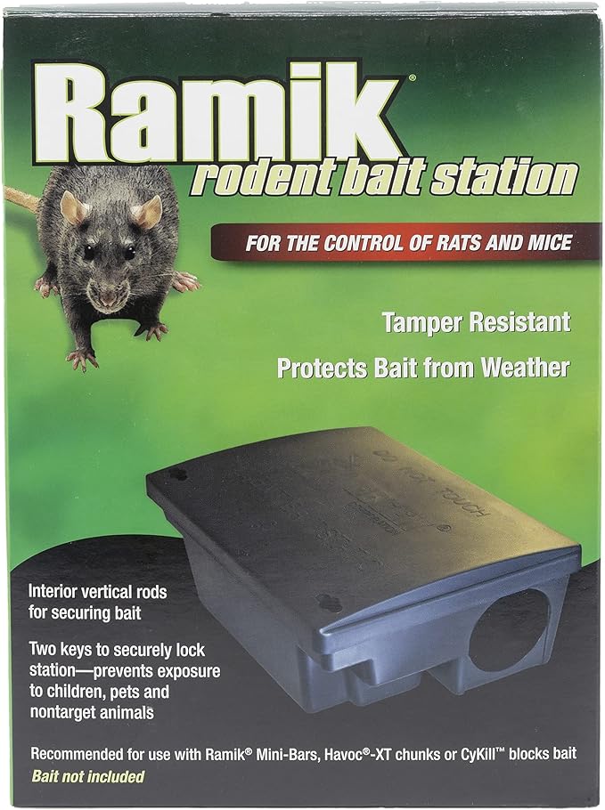 Neogen 000550 Rodent Bait Station,Black,(Pack of 6)