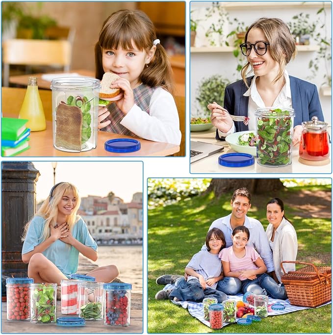 HOMETALL [32 oz 10 Pack] Food Storage Freezer Containers