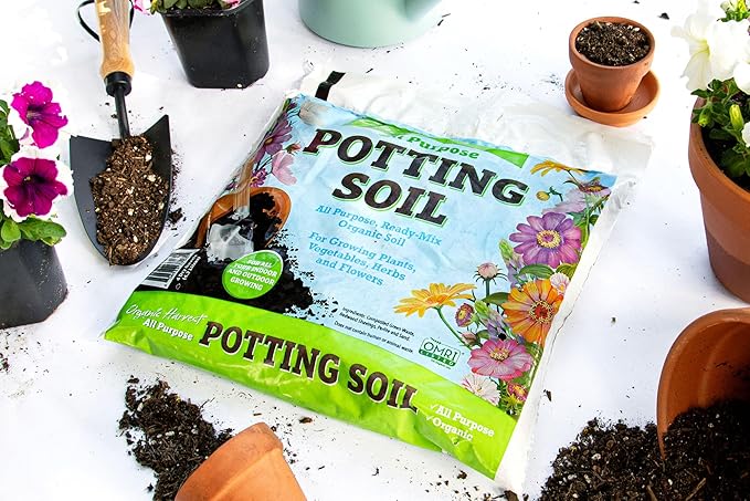 Generic Organic Potting Soil Mix - All Purpose Ready-to-Use Garden Soil for Indoor-Outdoor Plants, Vegetables, Herbs & Flowers - Enriched with Nutrients, Eco-Friendly (4 qt. (1 Pack)), Brown