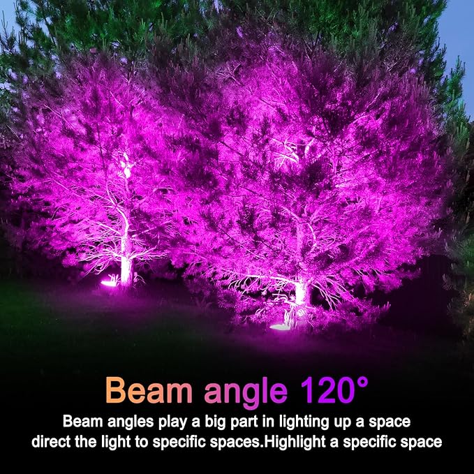 PAR38 Flood Purple Light Bulbs,4 Pack Dimmable,E26 Base Purple Flood Light Outoor(20W Replace to 200W),Halloween Light Bulb for Outside,Christmas,Holiday Lighting