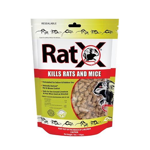 RatX Pellets - Rodent Repellent, Works on All Species of Rats and Mice - 5oz Bag