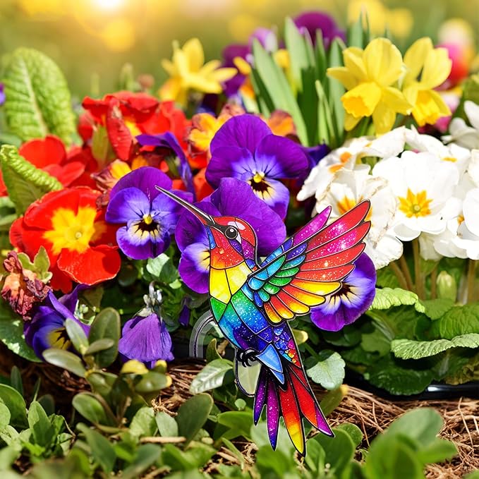 Hummingbird Gifts for Women Mom Grandma - Humming Bird Plant Lover Mothers Day Birthday Gifts Garden Decor - Hanging Planters for Indoor Outdoor Plants Pots Accessories