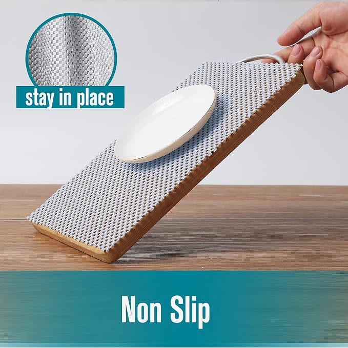 Shelf and Drawer Liner for Kitchen Cabinets Non-Adhesive, Non Slip Durable Strong Clean Long Size 12 Inches X 20 Feet, Shelves, Cabinets, Storage, Kitchen and Desks, Camel
