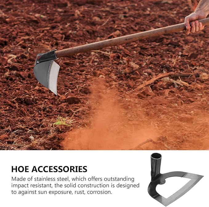 Uonlytech Hollow Garden Hoe Heavy Duty Steel Weeding Tool 8.38X6.69X4.80In for Backyard Farming Soil Loosening Planting and Tillage