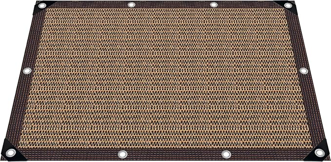 Shade Cloth for Garden,80% Mesh Tarp with Grommets Shade Cloth for Greenhouse,Patio,Vegetables,Plants Cover and Chicken Coops,Coffee Shade Net for Outdoor Garden