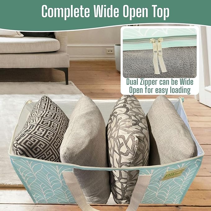 VENO Moving Bags, Wide Open Top, Clear Window, Evergreen, 4 Pack