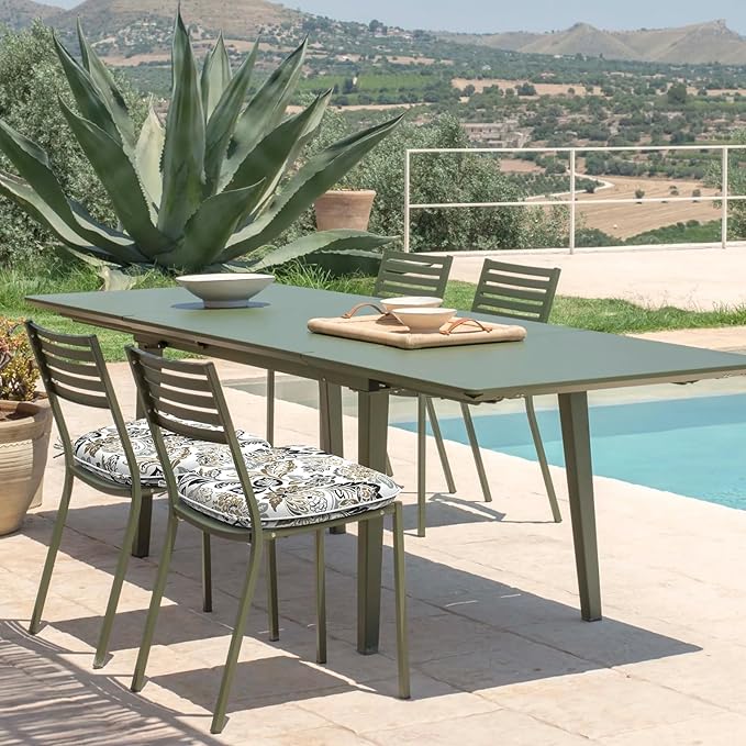 DYTXIII Set of 4 Outdoor Chair Cushions with Ties,Water Repellent Patio Chair Pads 17"x 16" for Outdoor Furniture,Round Corner Seat Cushions for Garden Yard Kitchen Dailey Tan