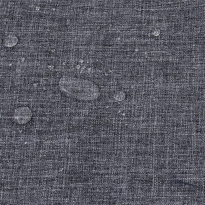QILLOWAY Outdoor Chair Cushion for Patio Furniture, Waterproof Patio Cushions with Ties, Fade Resistant Replacement Pads for Outdoor Rocking Chairs,Charcoal Grey,Black