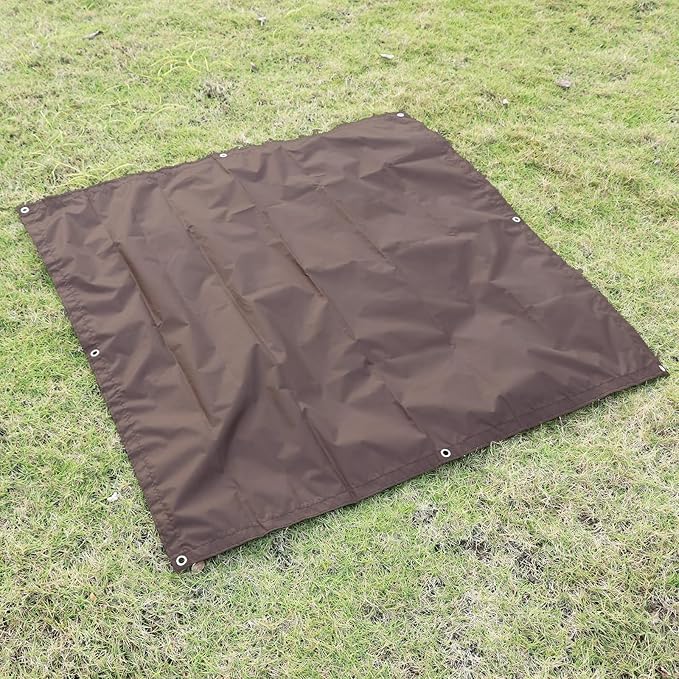 Sun Shade Sail 6'6"x6'6" Waterproof Shade Cloth Canopy Sunshade Camping Tarps Tent Cover with Grommets for Backyard Yard Deck Patio Pergola Garden Outdoor