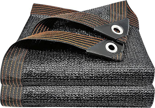 winemana 70% Black Shade Cloth, 3.3 x 6.6 FT Durable Mesh Tarp with Grommets, Resistant Garden Sun Shade Netting with Taped Edge for Plant Cover, Greenhouse, Patio, Tomatoes, Chicken Coop, Barn Kennel