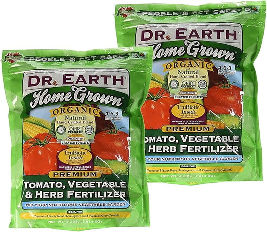 Dr. Earth Organic 5 Tomato, Vegetable & Herb Fertilizer Poly Bag ((2 Pack) 4 lb)