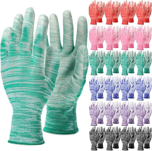 Cutecrop Breathable Gardening Gloves Bulk for Women and Men 8.9 Inch Multi-purpose Garden Gloves for Weeding Pruning
