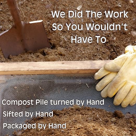 Horse Poop, 100% Natural Aged Unpasteurized Composted Manure and Sifted Premium Garden Soil Amendment for Plants, Compost Tea and Mushroom Substrate (10 lbs)