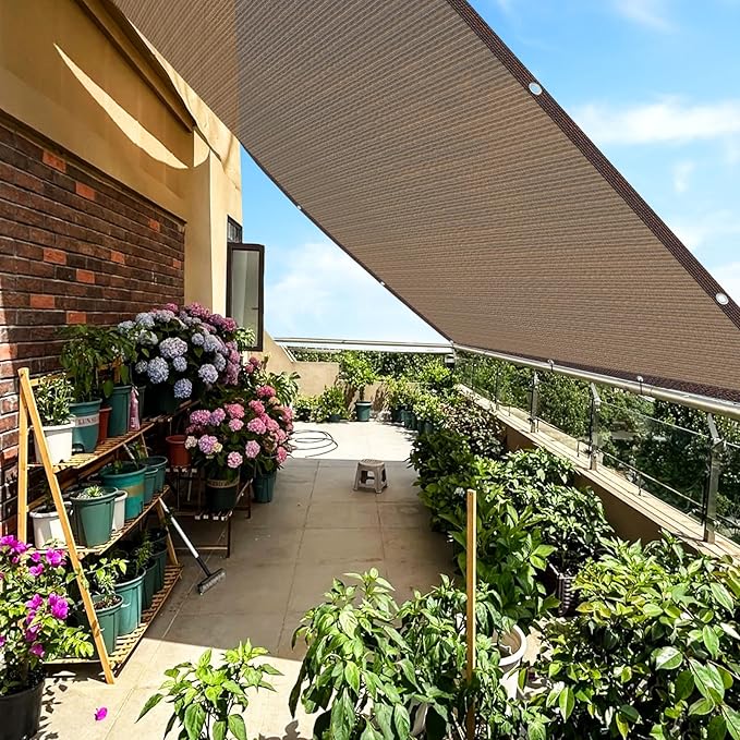 80% Garden Shade Cloth Sun Shade Fabric – UV Resistant Durable Sunblock Netting for Plants, Outdoor Patio, and Greenhouse Coverage