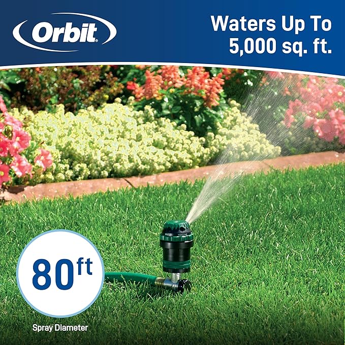 5-Pack Orbit 58573N H2O-6 Gear Drive Sprinkler - Versatile Gear Drive for Efficient Lawn Watering