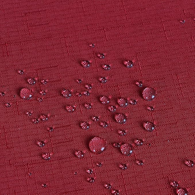 Outdoor Tablecloth Wrinkle-Free Stain Resistant Waterproof Polyester Fabric Table Cover with Zipper Umbrella Hole for Picnic/Party/Dinner/Patio Garden(60×60inch Square,Zippered,Red)